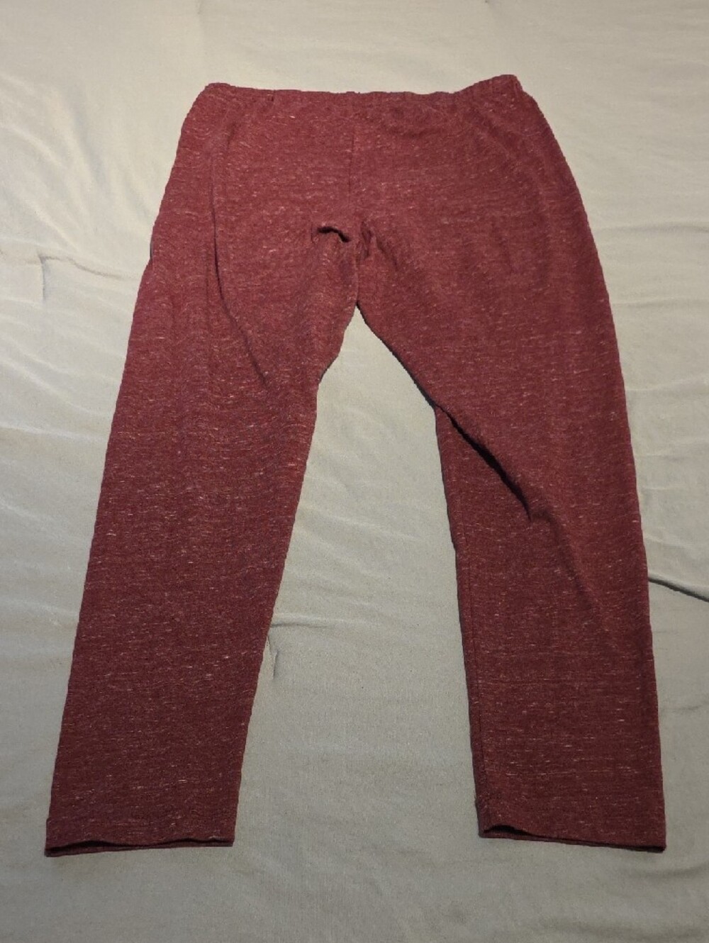 Old Navy Marled Burgundy Women's Leggings - Picture 7 of 9